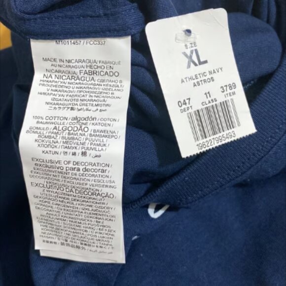 AMERICAN LEAGUE Men's T-Shirt; World Series 2021 Champions WE ARE YOUR ASTROS - Picture 6 of 6